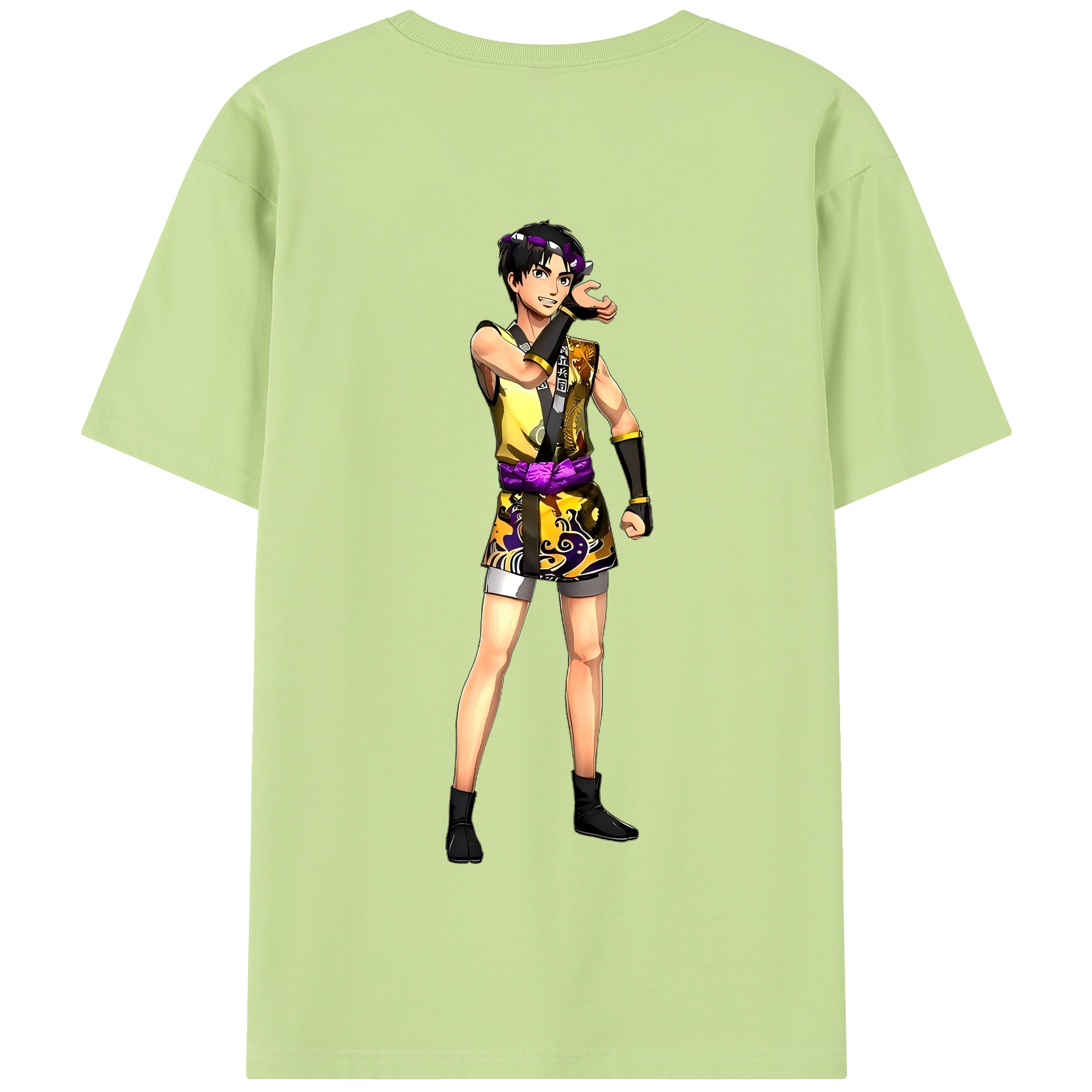 （画像用） 進撃の巨人 リヴァイ·アッカーマン Attack on Titan Levi Ackerman 綿100％半袖Tシャツ（背面プリント）